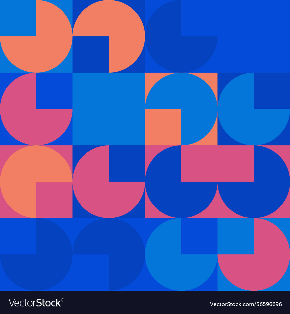 Minimal geometric pattern design vector image Minimal geometric pattern design
