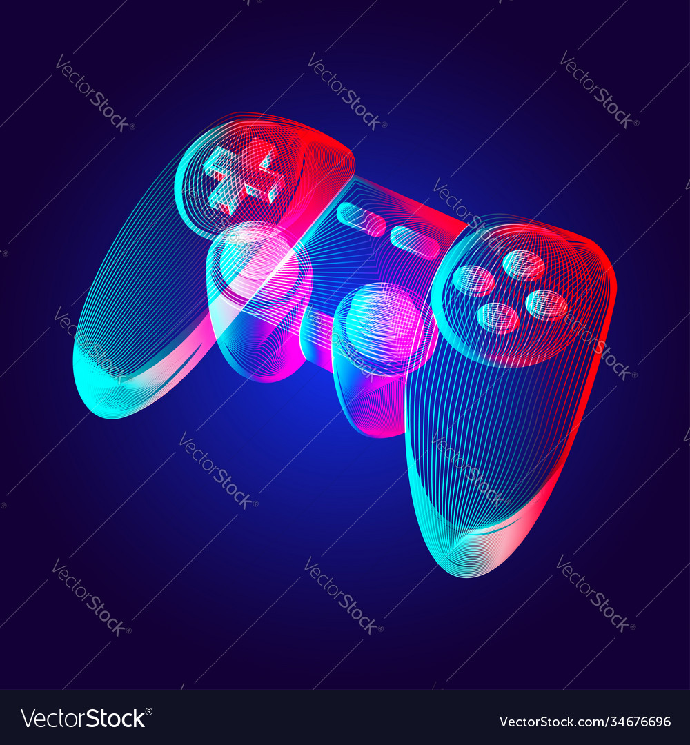 Neon Gamepad Controller