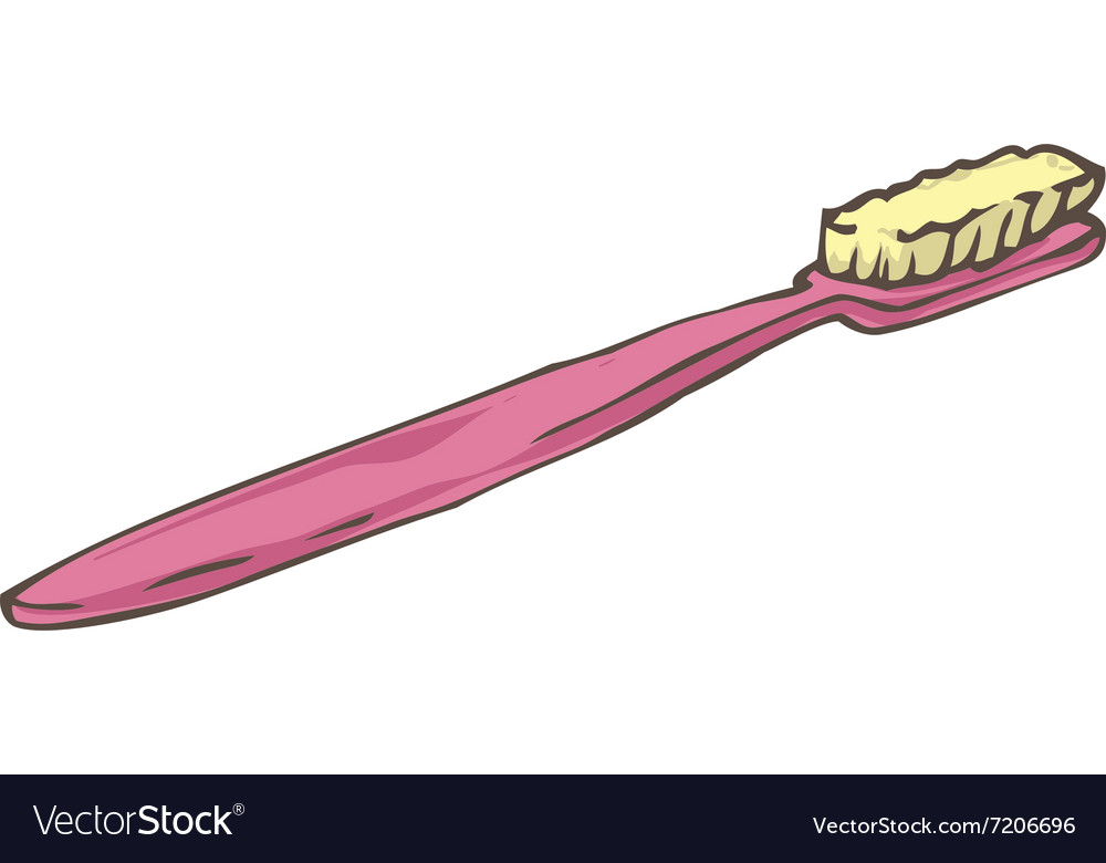 Pink toothbrush isolated on white background