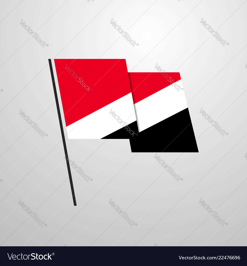 Principality of sealand waving flag design