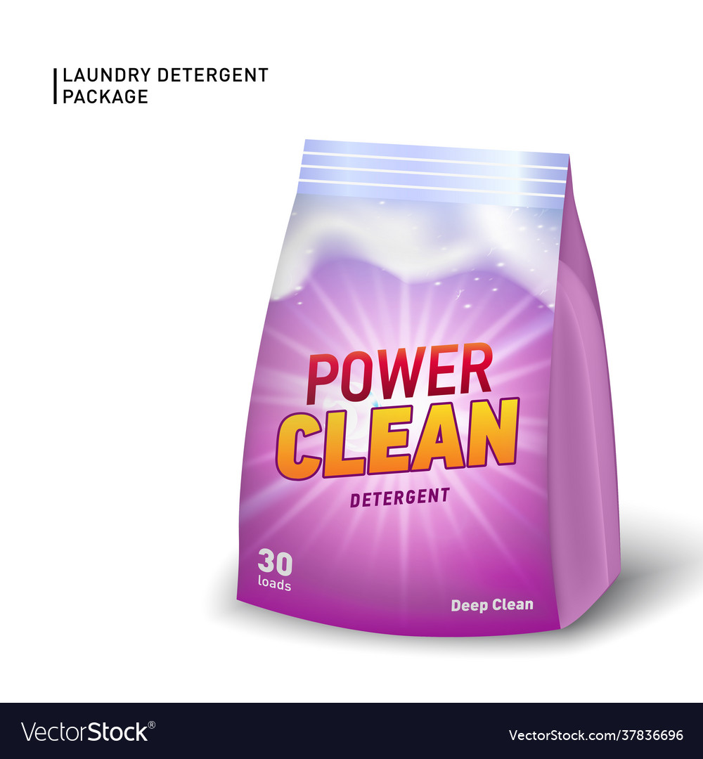 Realistic soft container for detergent Vector Image Realistic soft container for detergent