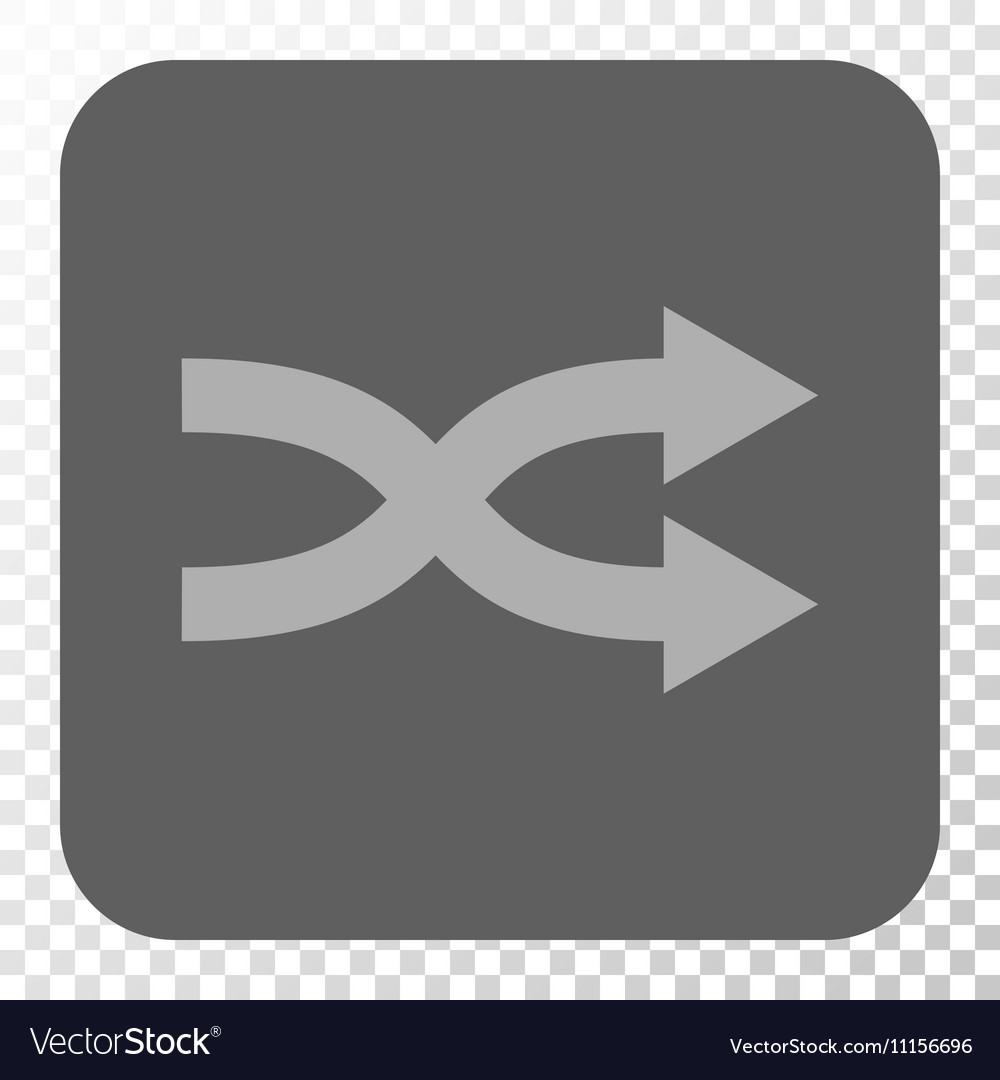 Shuffle arrows right rounded square button