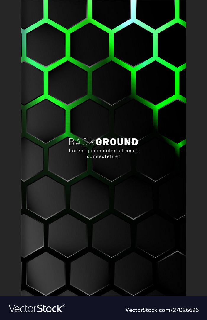 Vertical hexagon background gradient color light