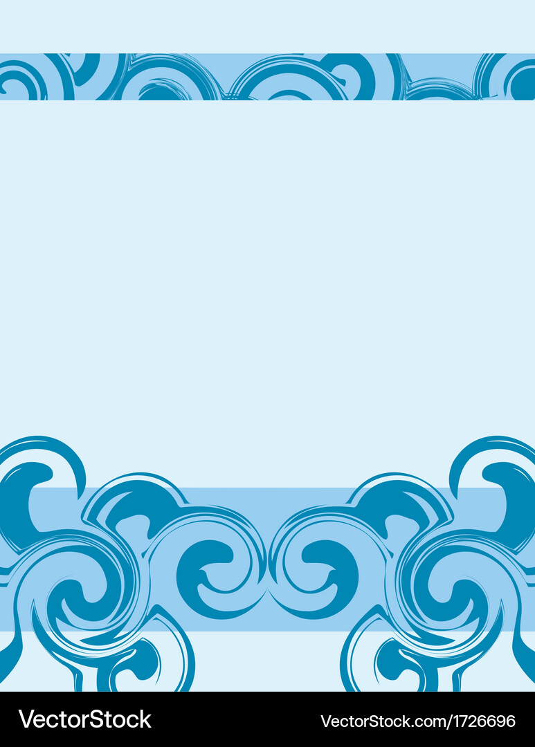 Wavy blue background Royalty Free Vector Image