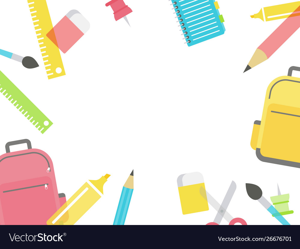 Back to school poster template