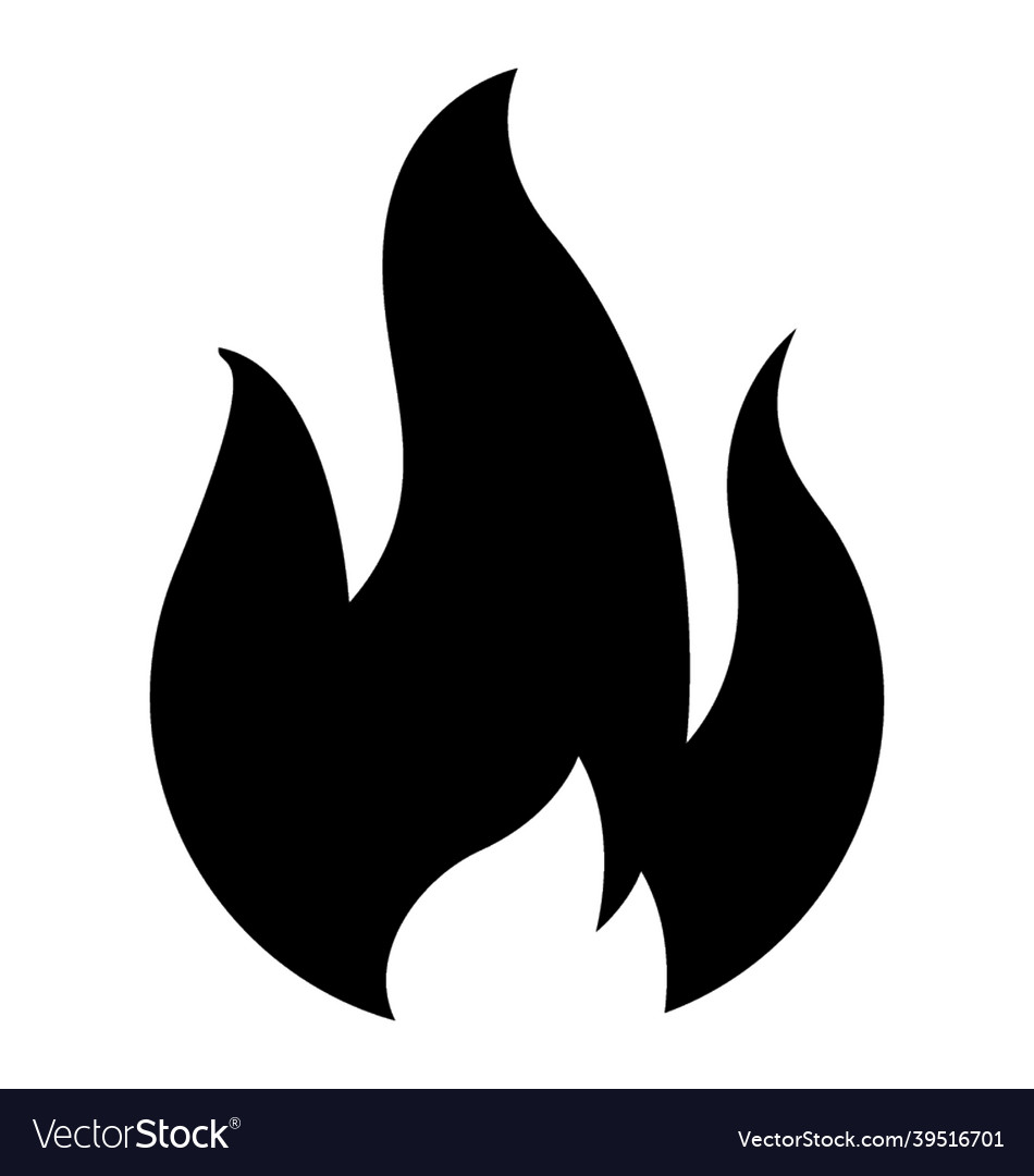 Fire sign Royalty Free Vector Image - VectorStock