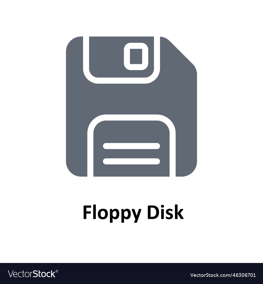 Floppy disk solid icons simple stock