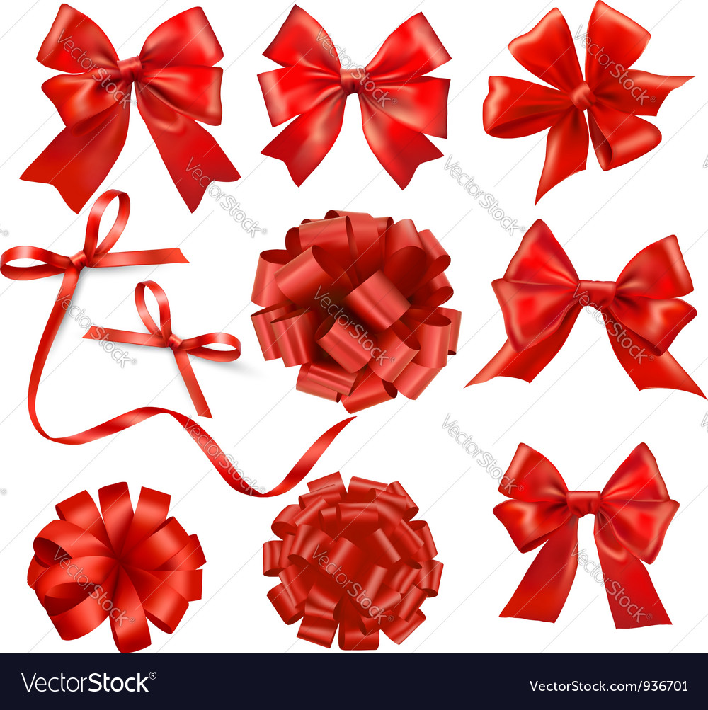 Gift bows and ribbons Royalty Free Vector Image