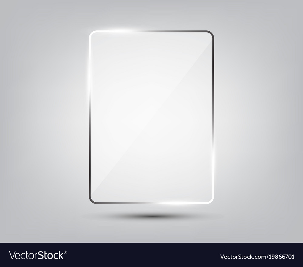 Glass plate on gradient background