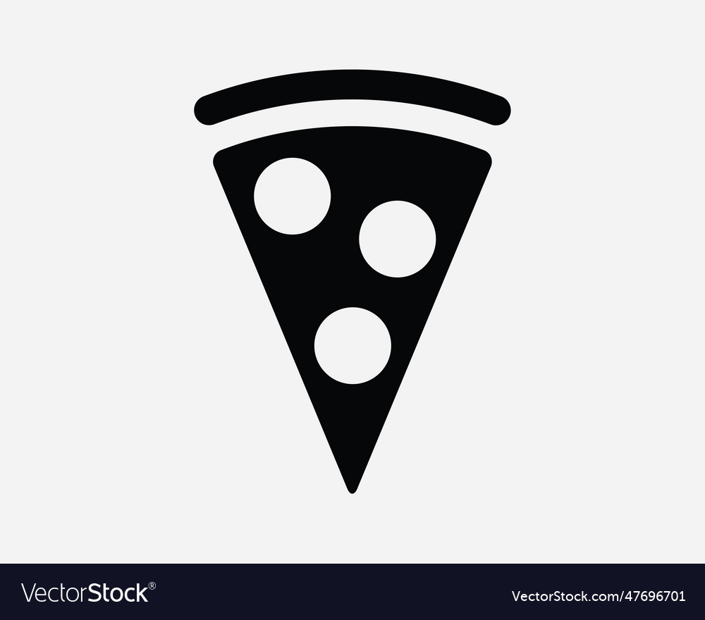 Pizza slice icon symbol sign restaurant snack meal