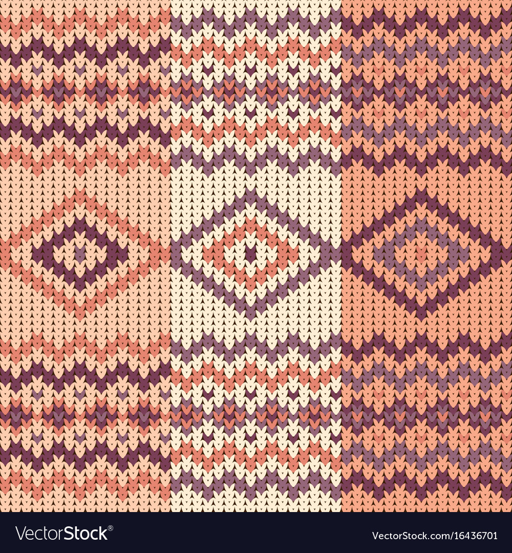 Seamless knitted pattern