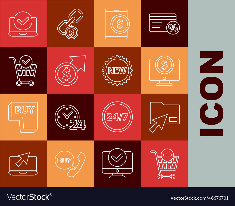 Set line remove shopping cart cursor click