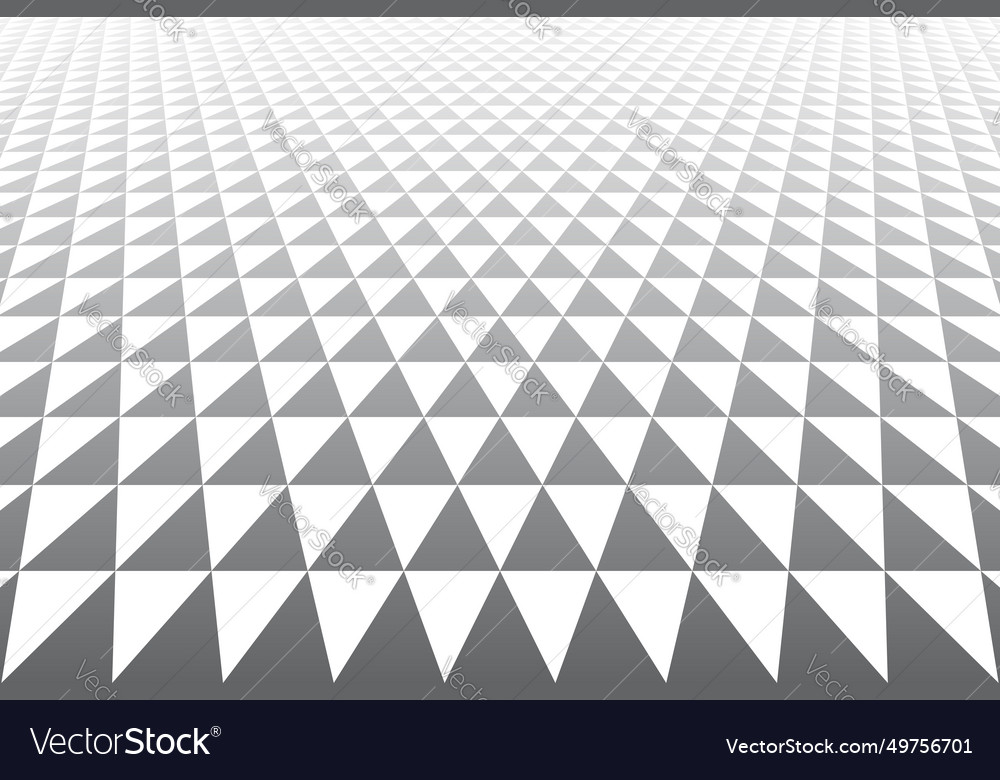 Triangles pattern in diminishing perspective