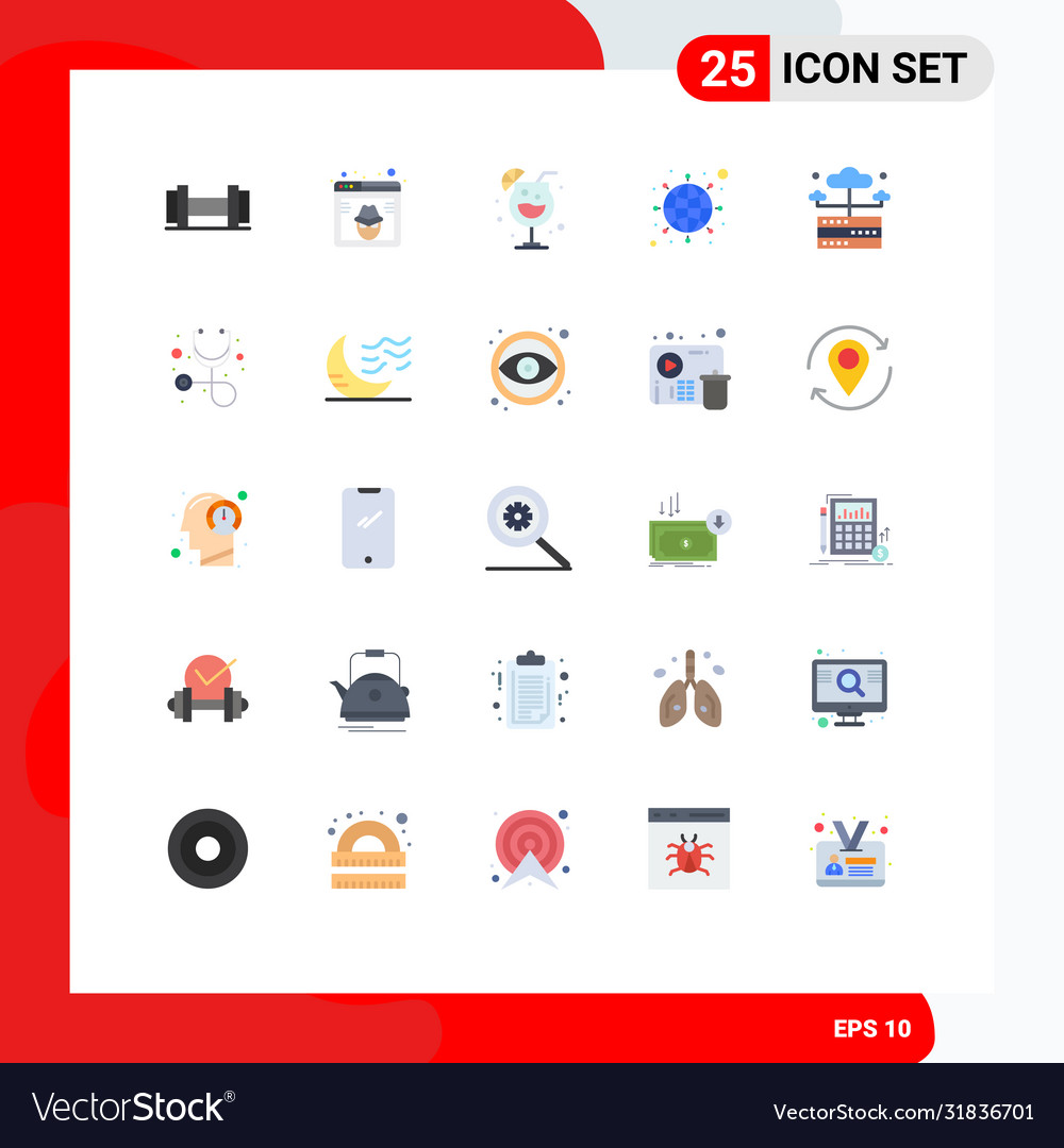 User interface pack 25 basic flat colors