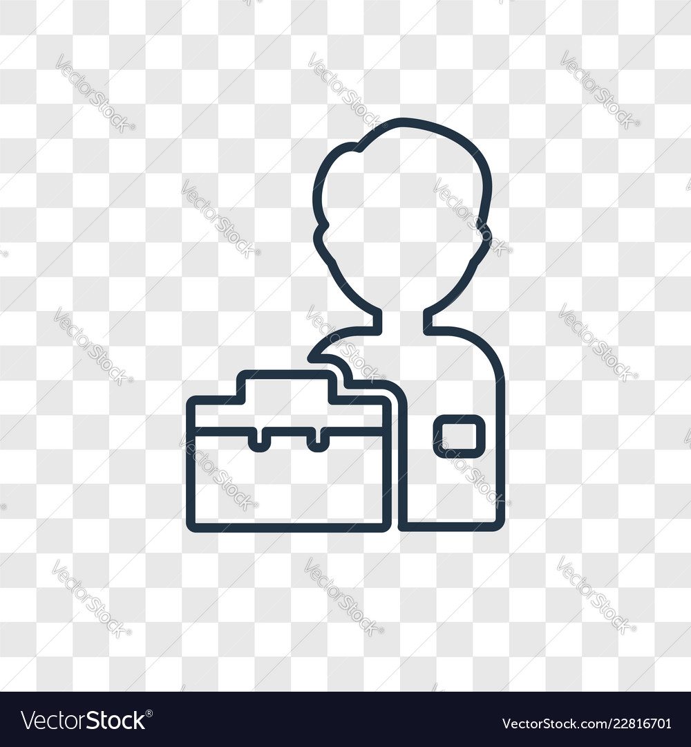 Worker concept linear icon isolated