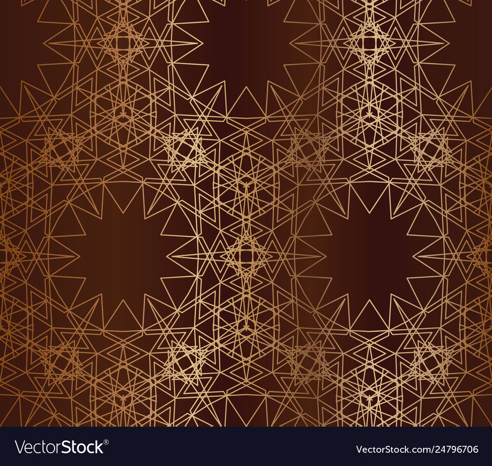 Abstract arabic seamless pattern with star array vector image Abstract arabic seamless pattern with star array