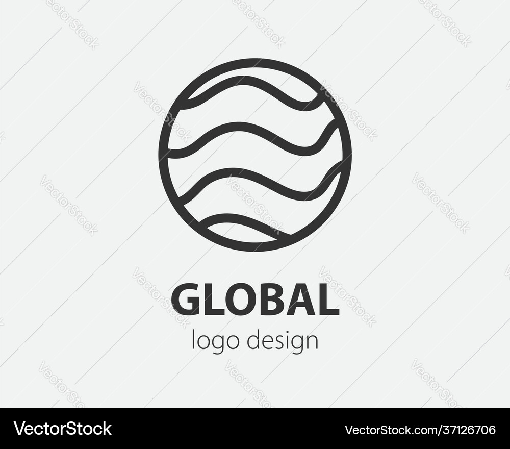 Abstract logo design template Royalty Free Vector Image