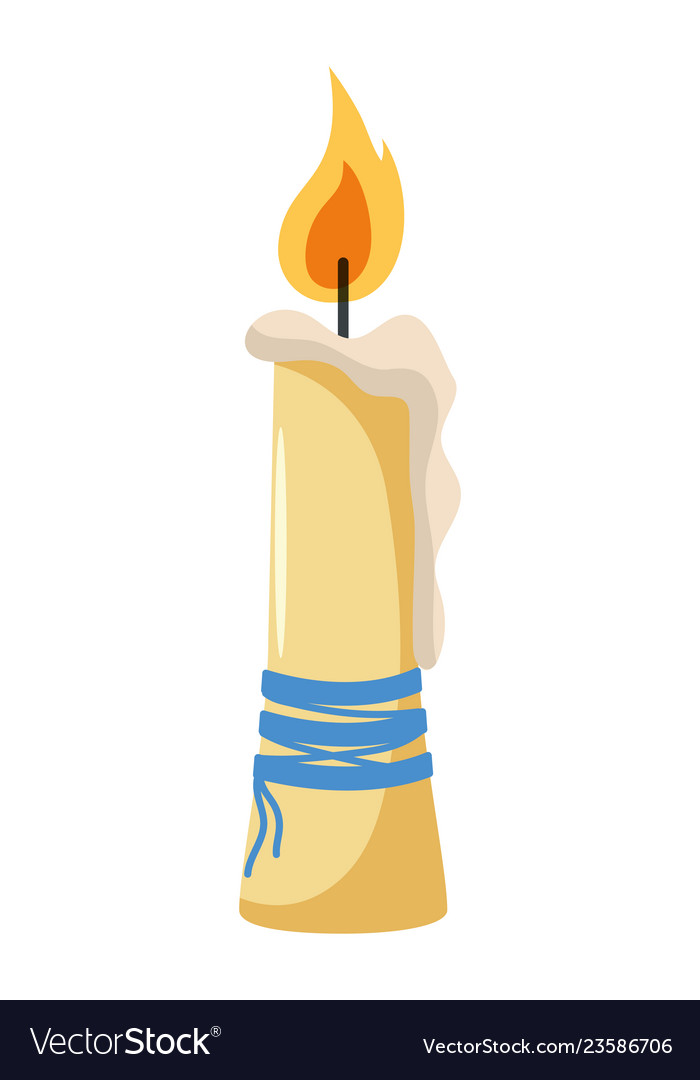 Candle symbol isolated