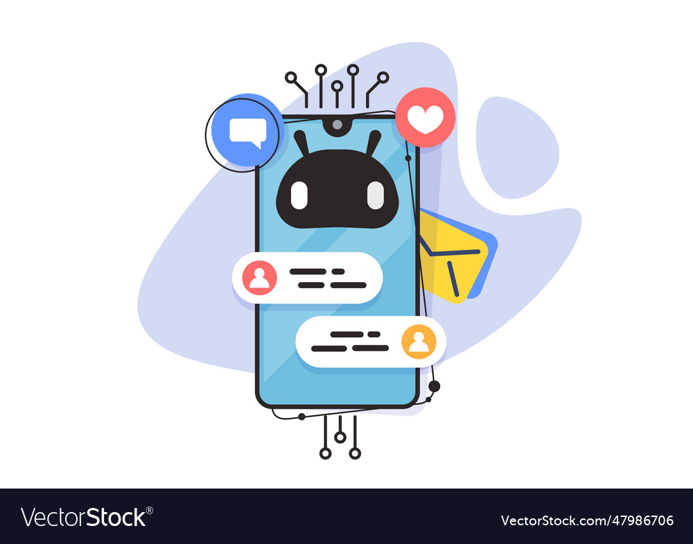 Chat bot online application messenger