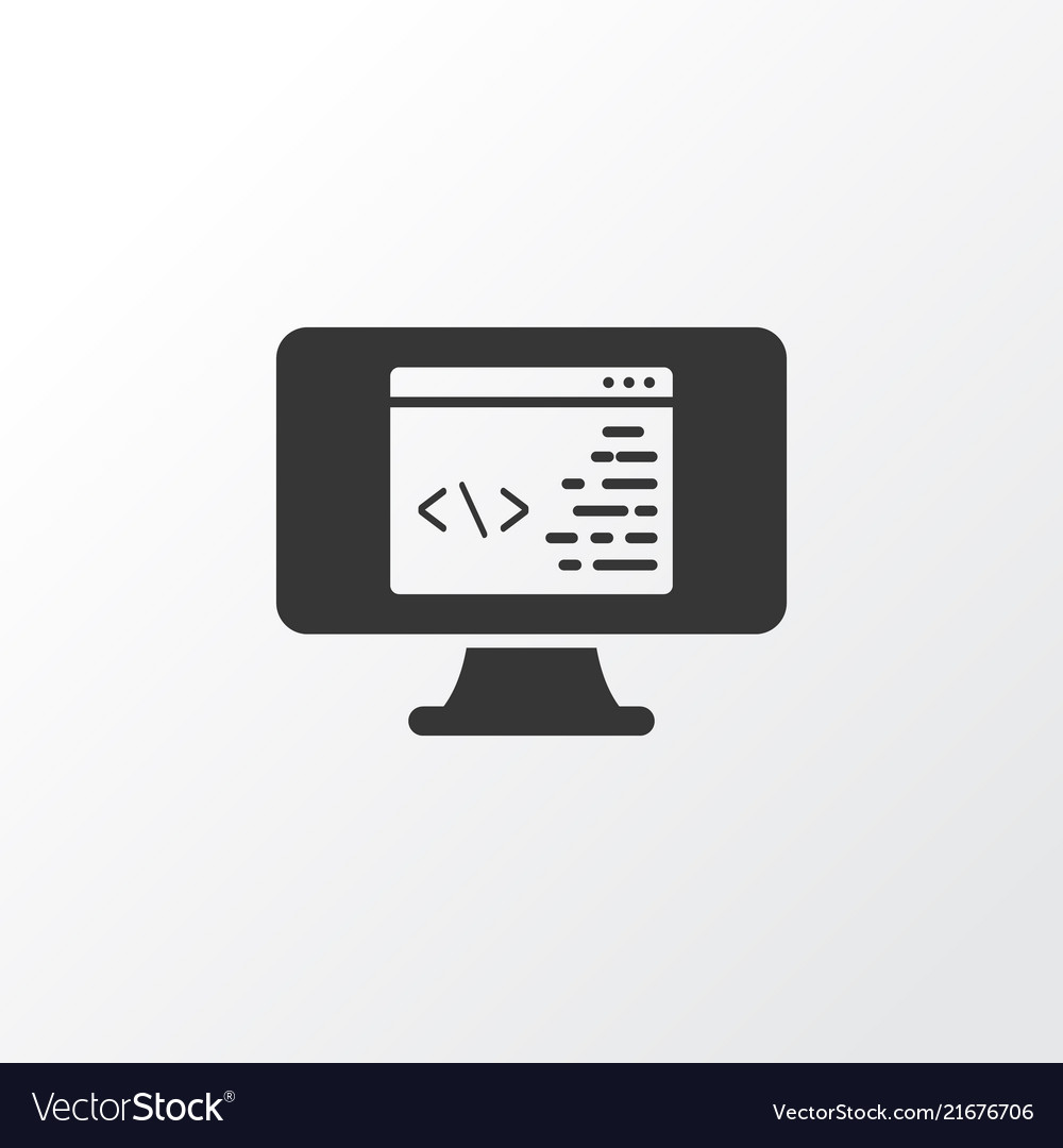 Coding icon symbol premium quality isolated vector image Coding icon symbol premium quality isolated