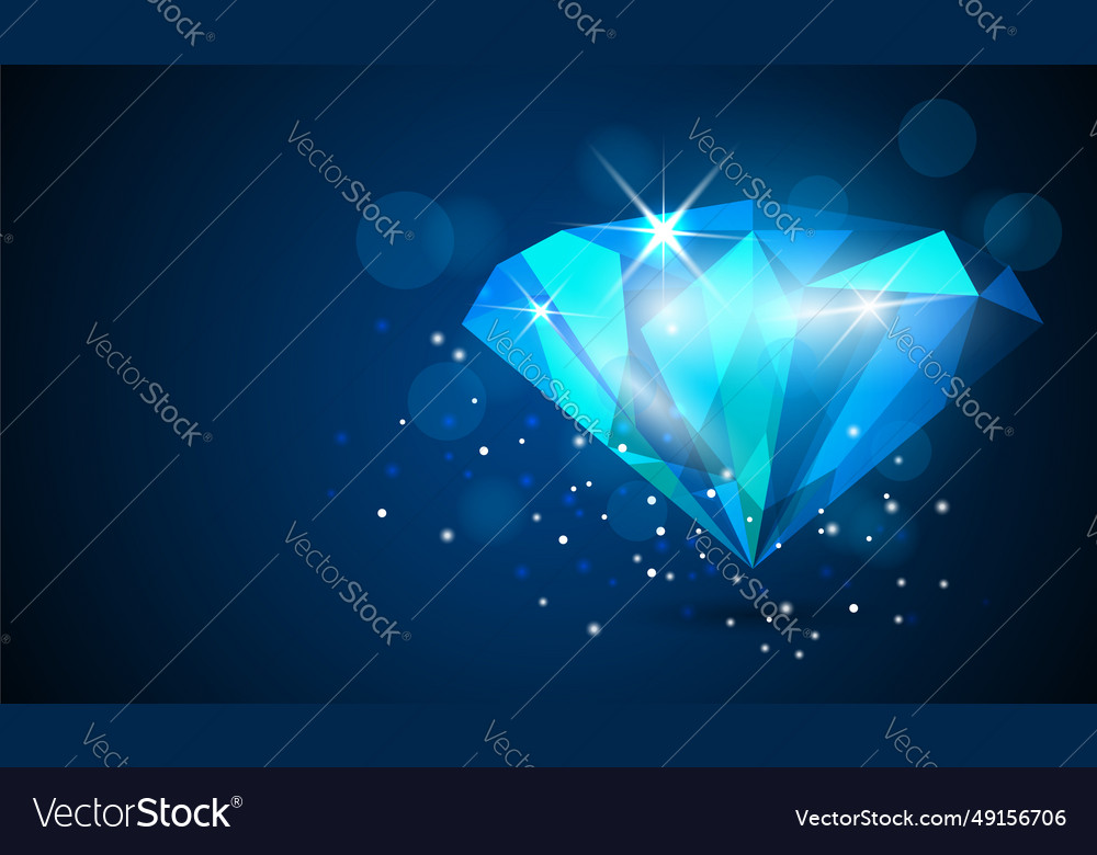 Dark Blue Diamond Sparkle Background