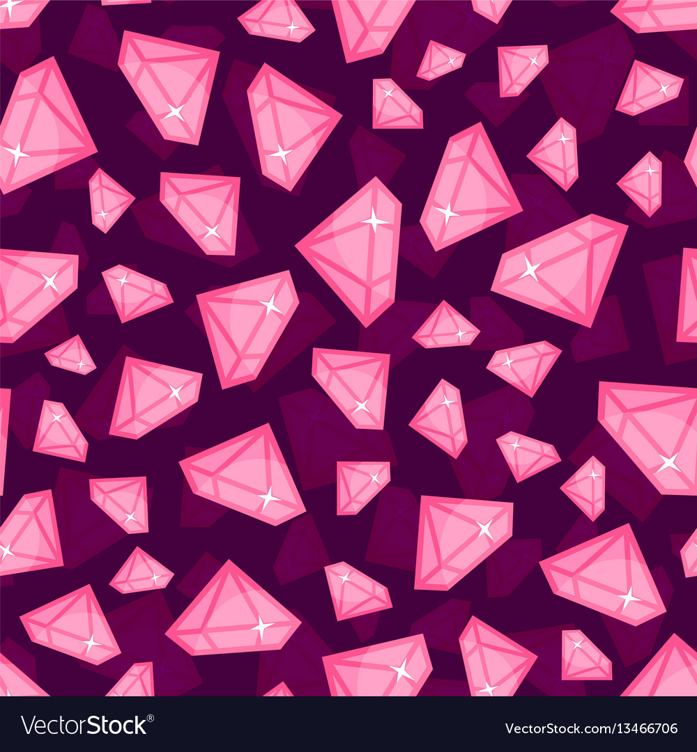 Diamonds of different size seamless pattern vector image Diamonds of different size seamless pattern