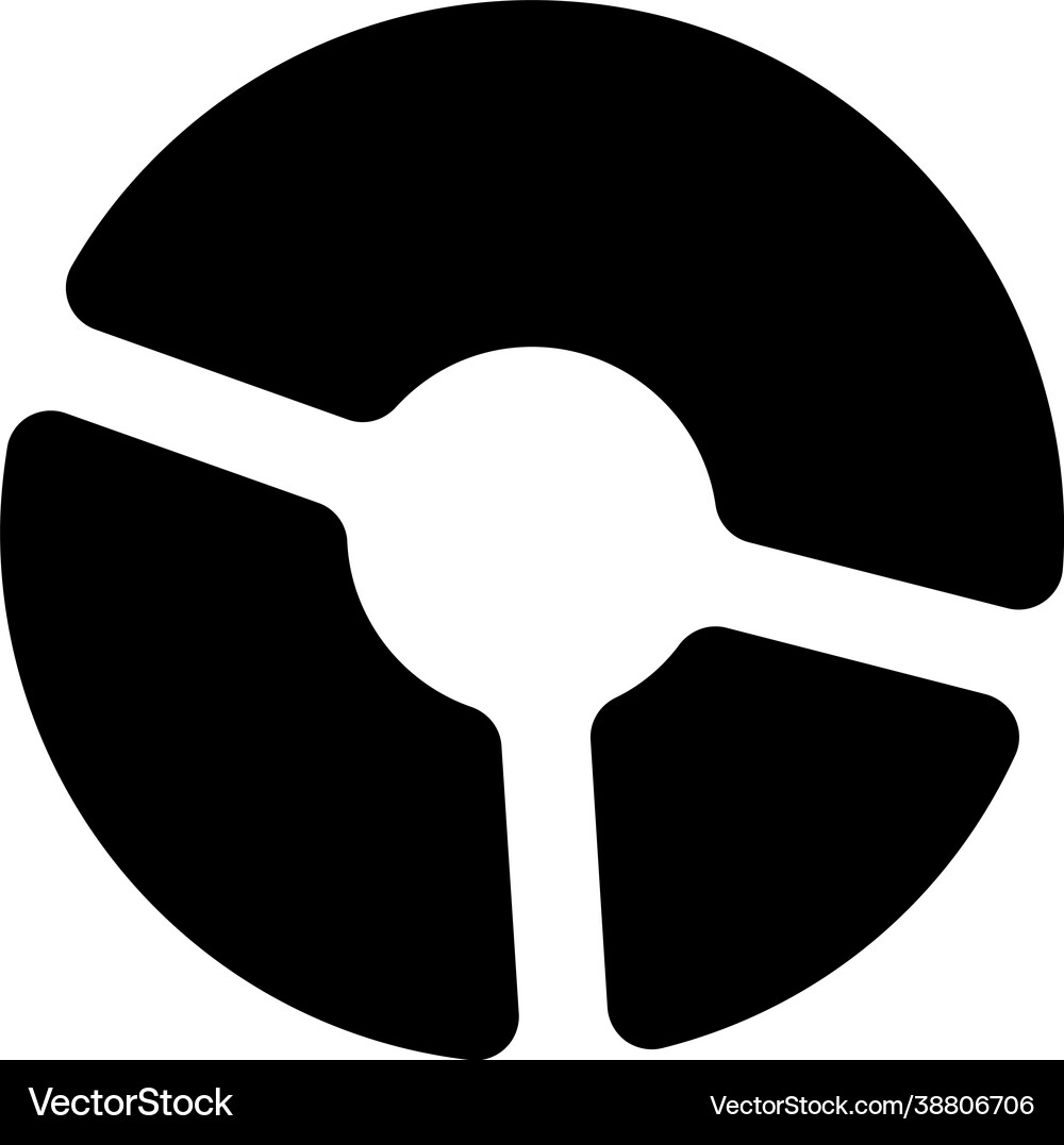 Donut chart Royalty Free Vector Image - VectorStock