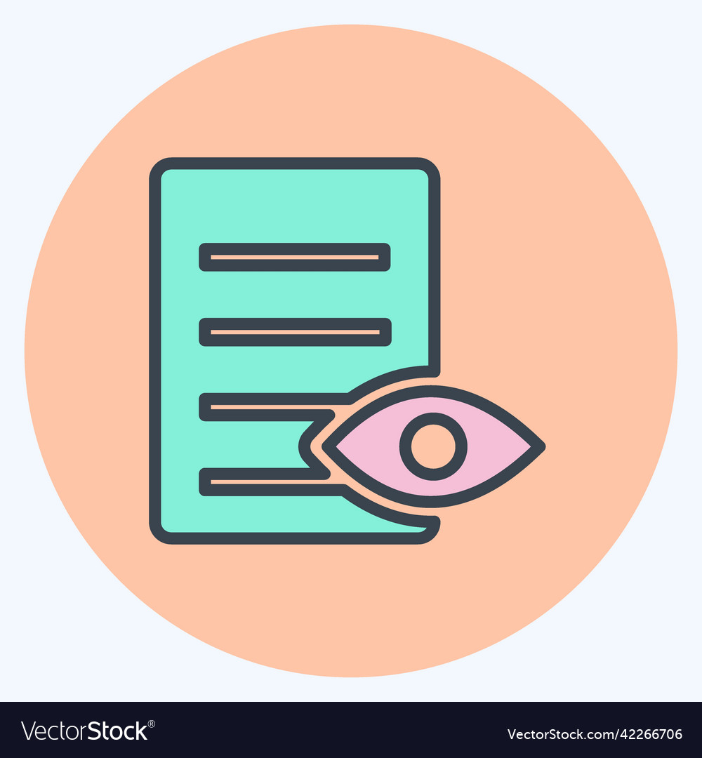 Icon view document suitable for user interface Vector Image Icon view document suitable for user interface