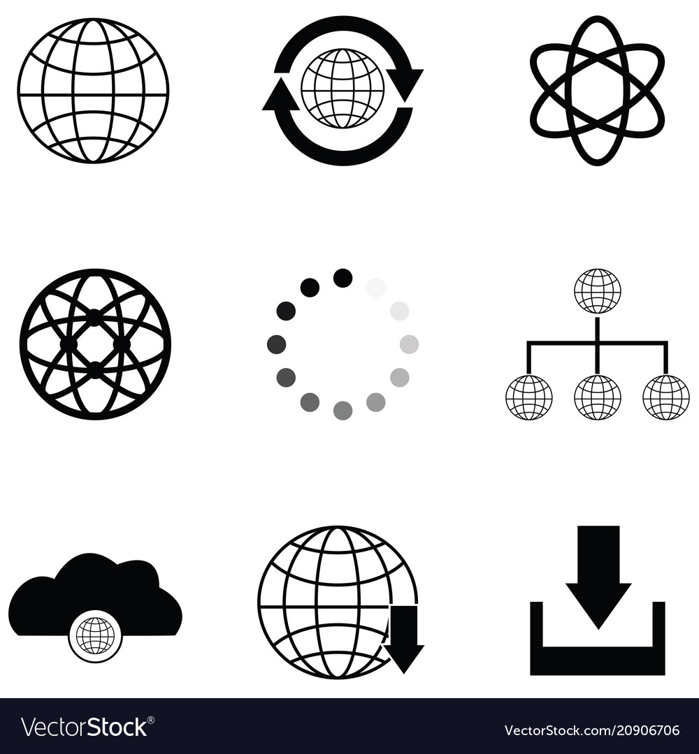 Internet icon set