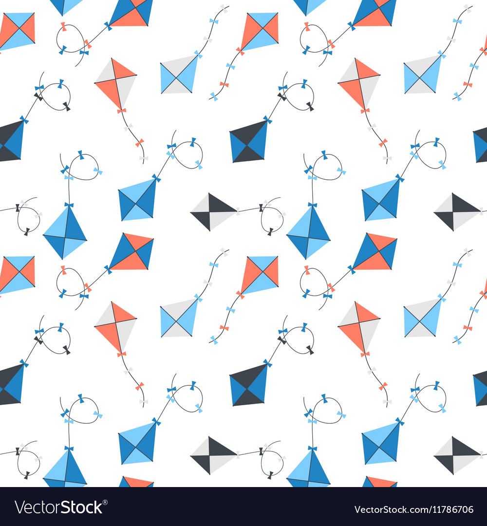 Kite seamless pattern background
