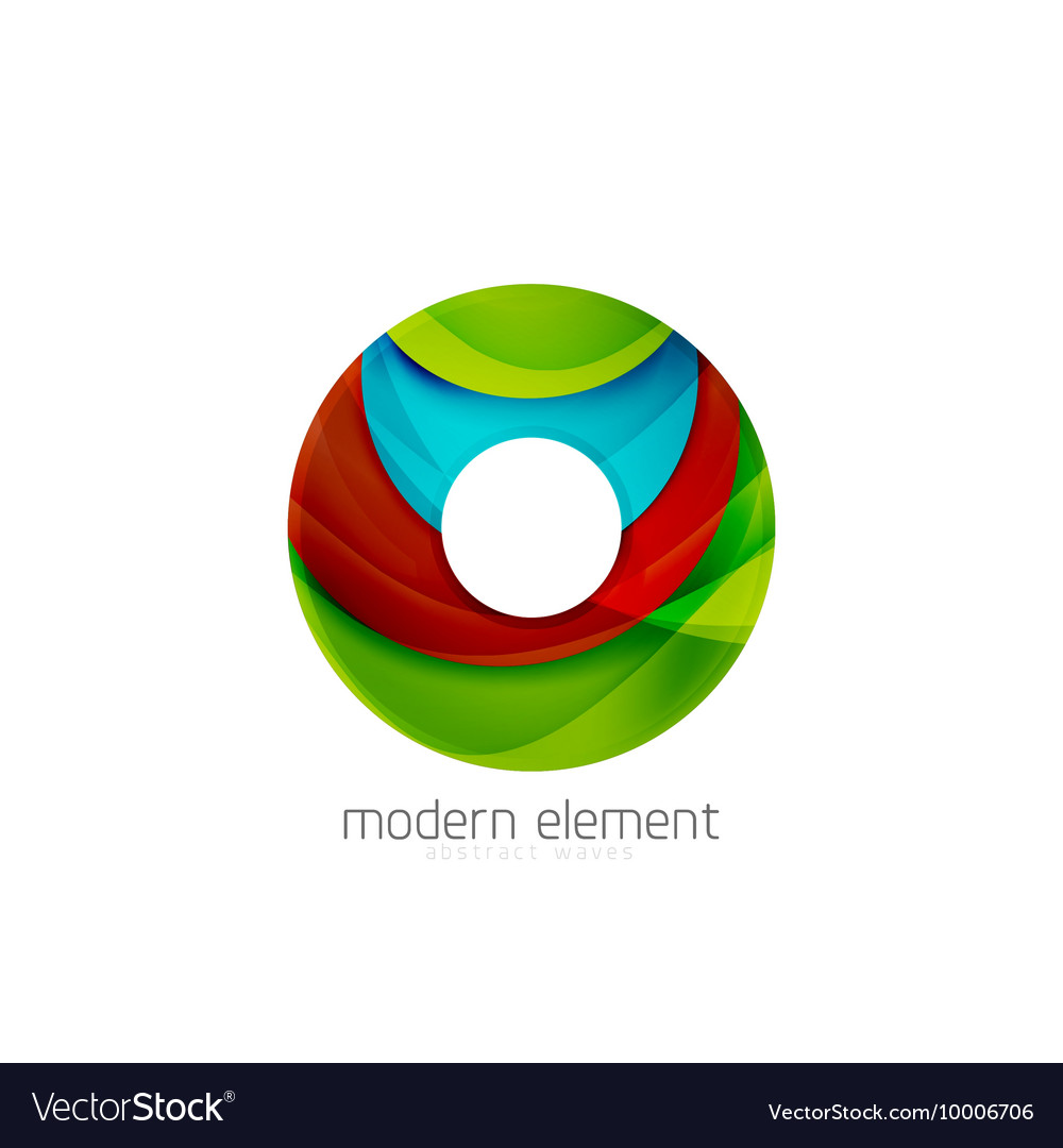 Modern Ring Element with Relief Texture