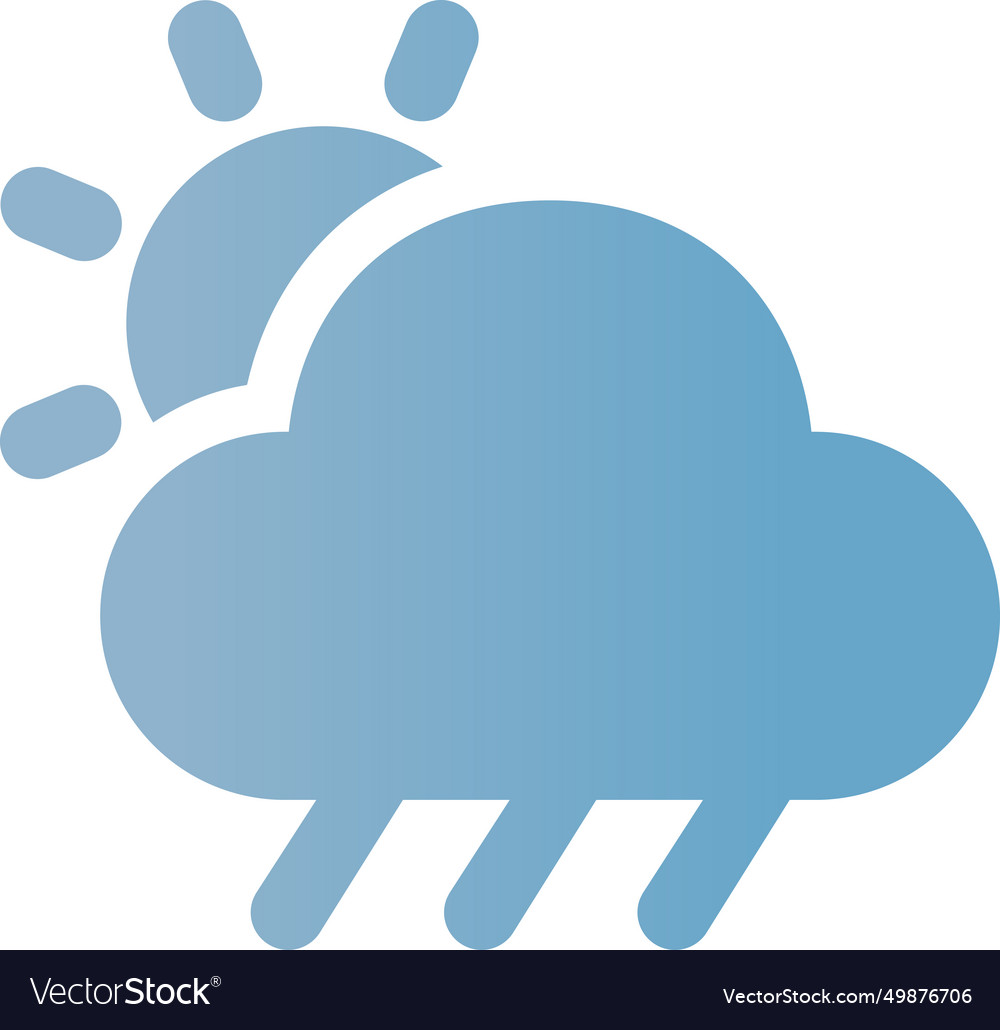 Rain cloud in with lightning vector image Rain cloud in with lightning