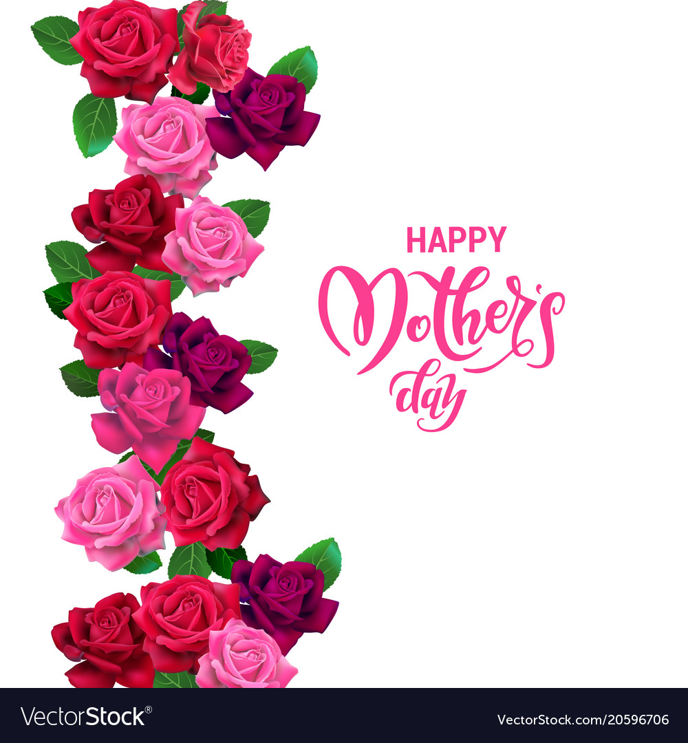 Rose frame Royalty Free Vector Image - VectorStock