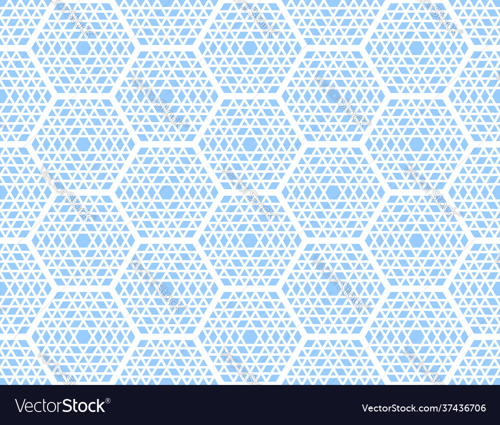 Seamless hexagons and triangles pattern