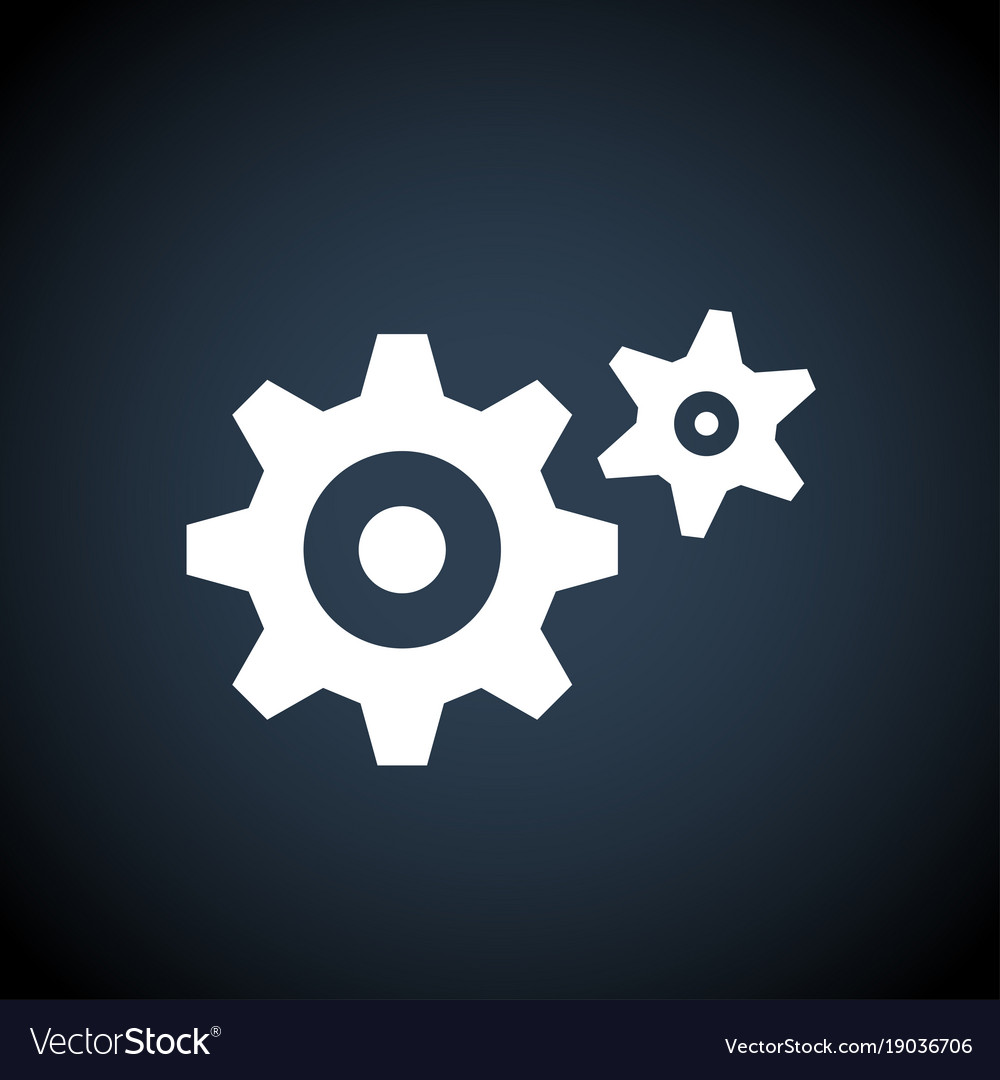 Simple gear icon stock object for design