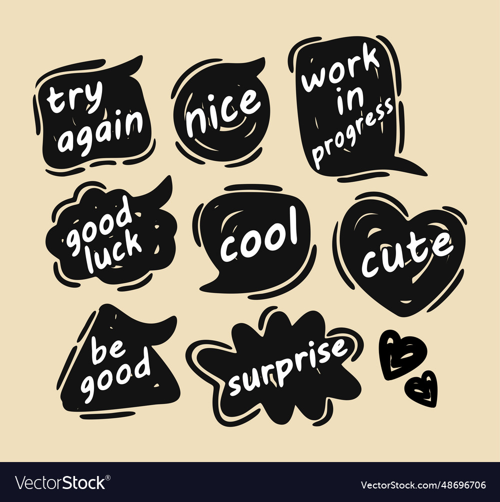 Speech bubbles vector image Speech bubbles
