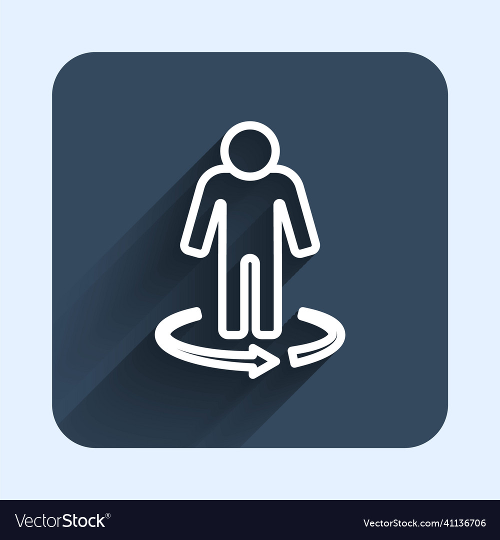 White line 3d modeling icon isolated with long