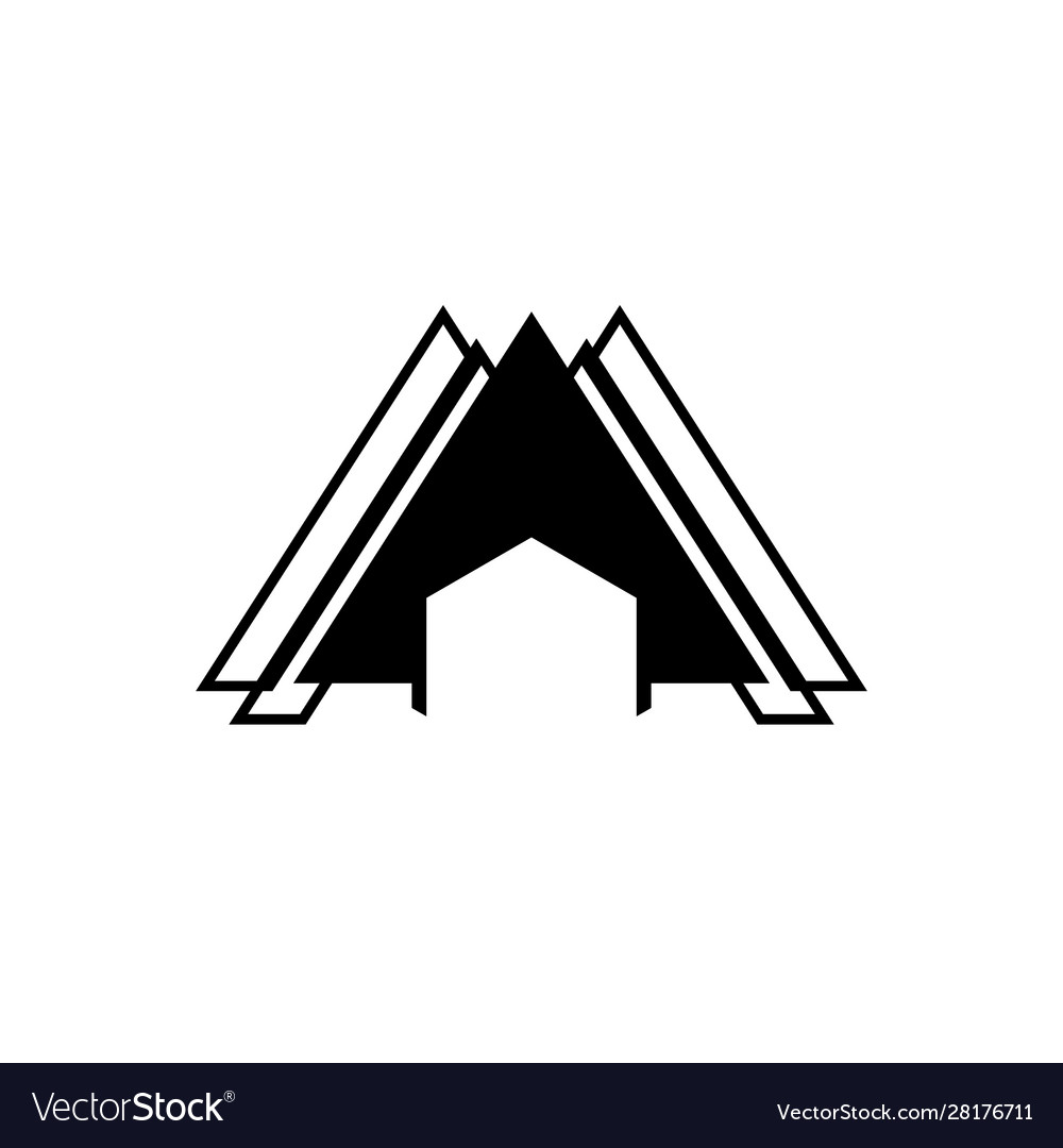 Abstract architecture logo concept with simple