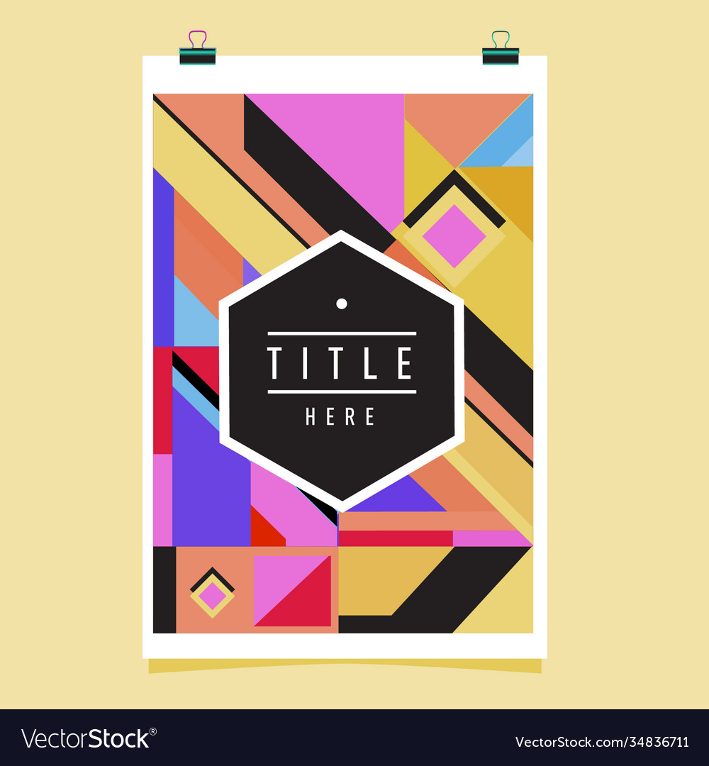 Abstract colorful geometric pattern background