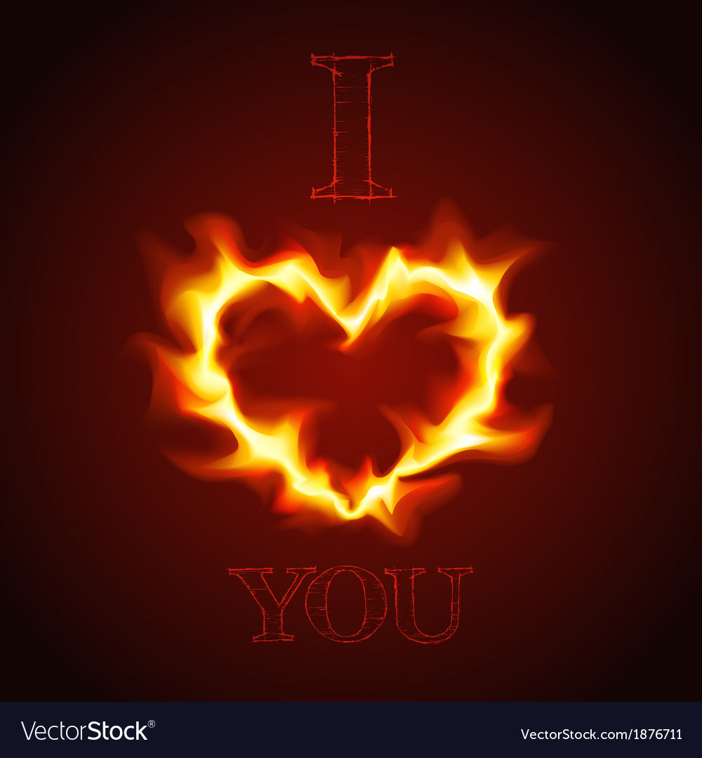 Fiery Love Card