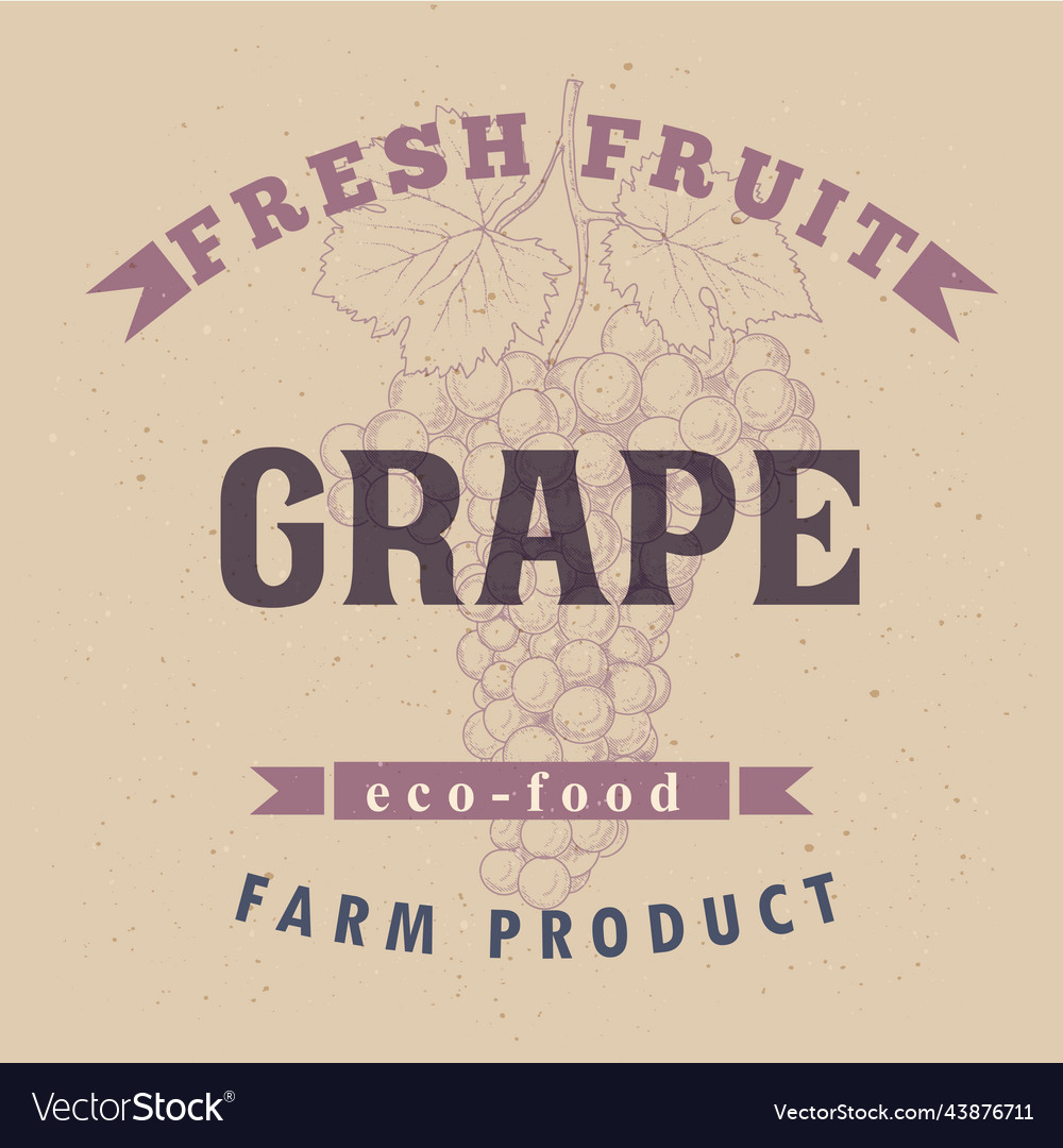 Grape label design