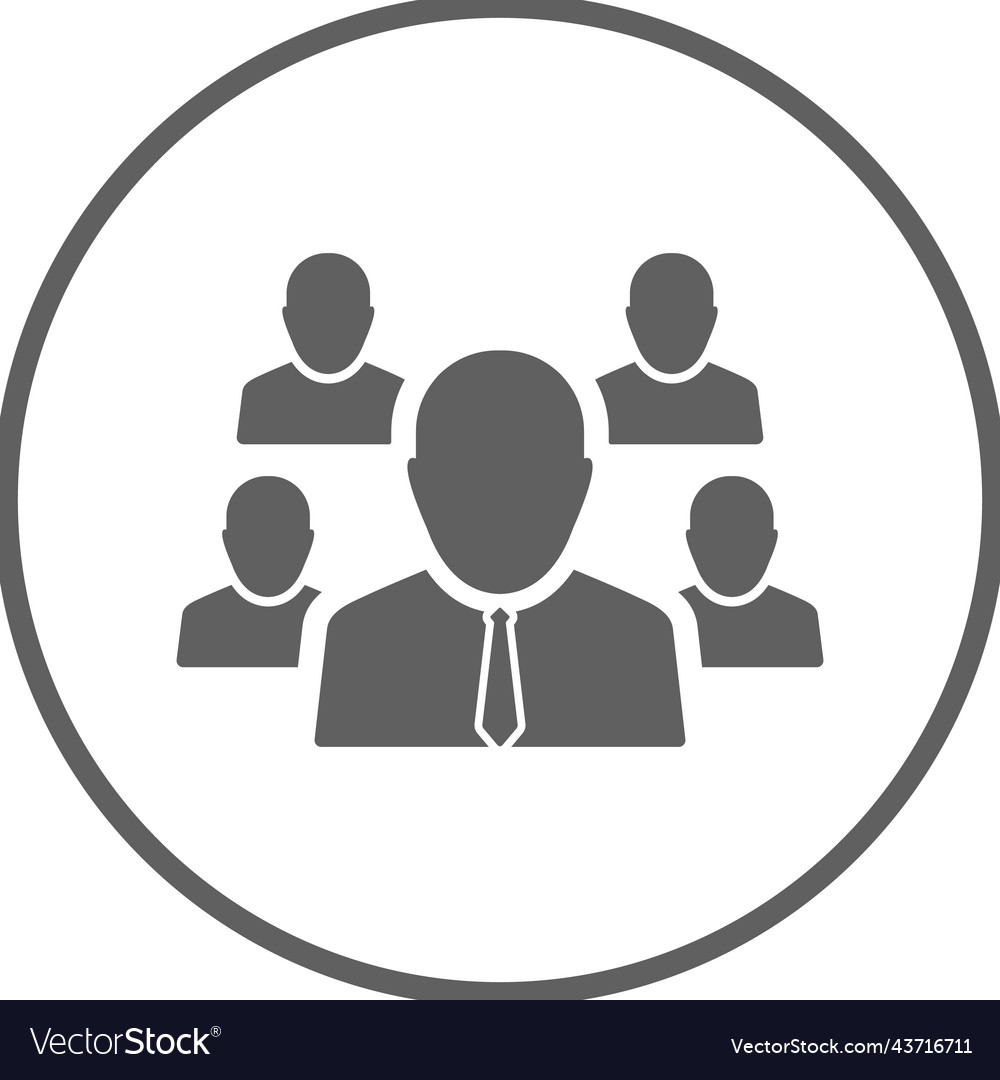 Hierarchy team building icon gray graphics