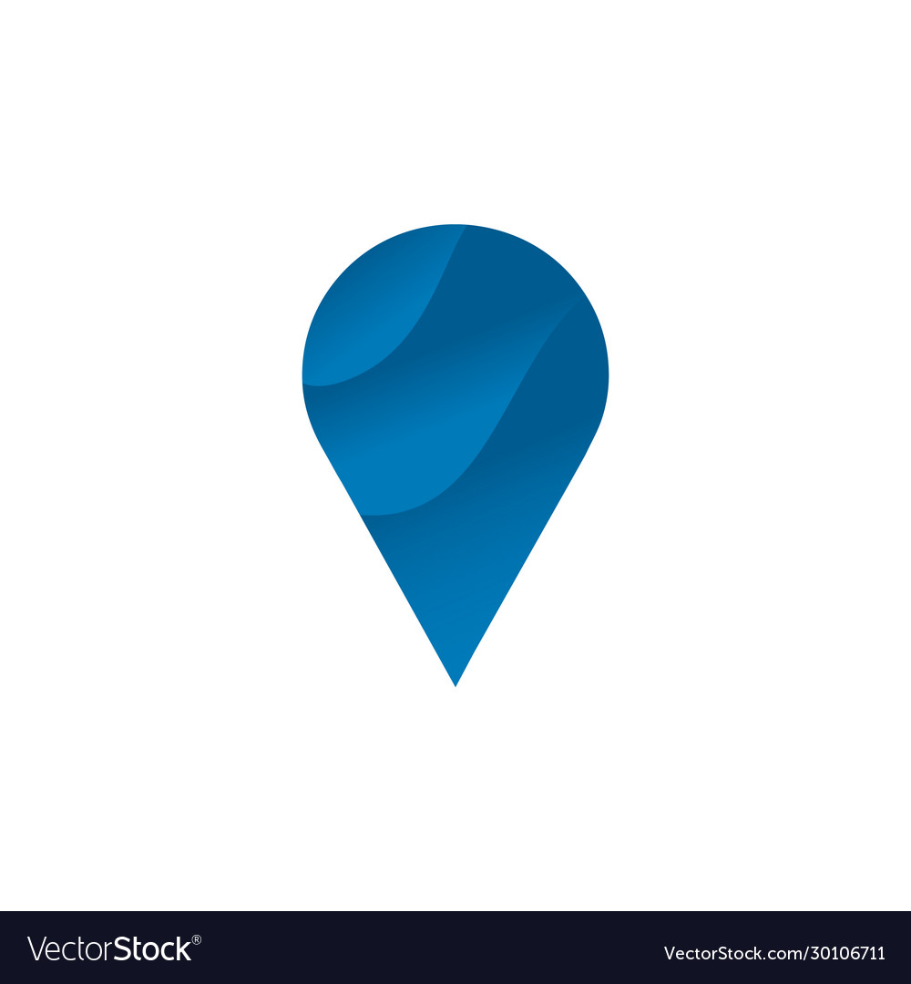 Location pointer icon logo design template