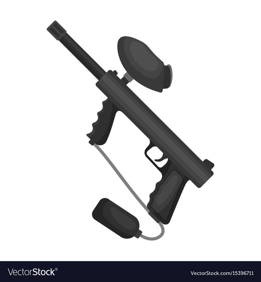 Marker for paintballpaintball single icon Vector Image