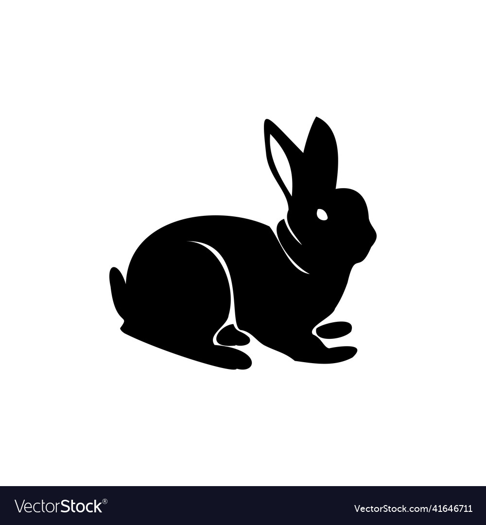 Rabbit icon design template isolated Vector Image Rabbit icon design template isolated