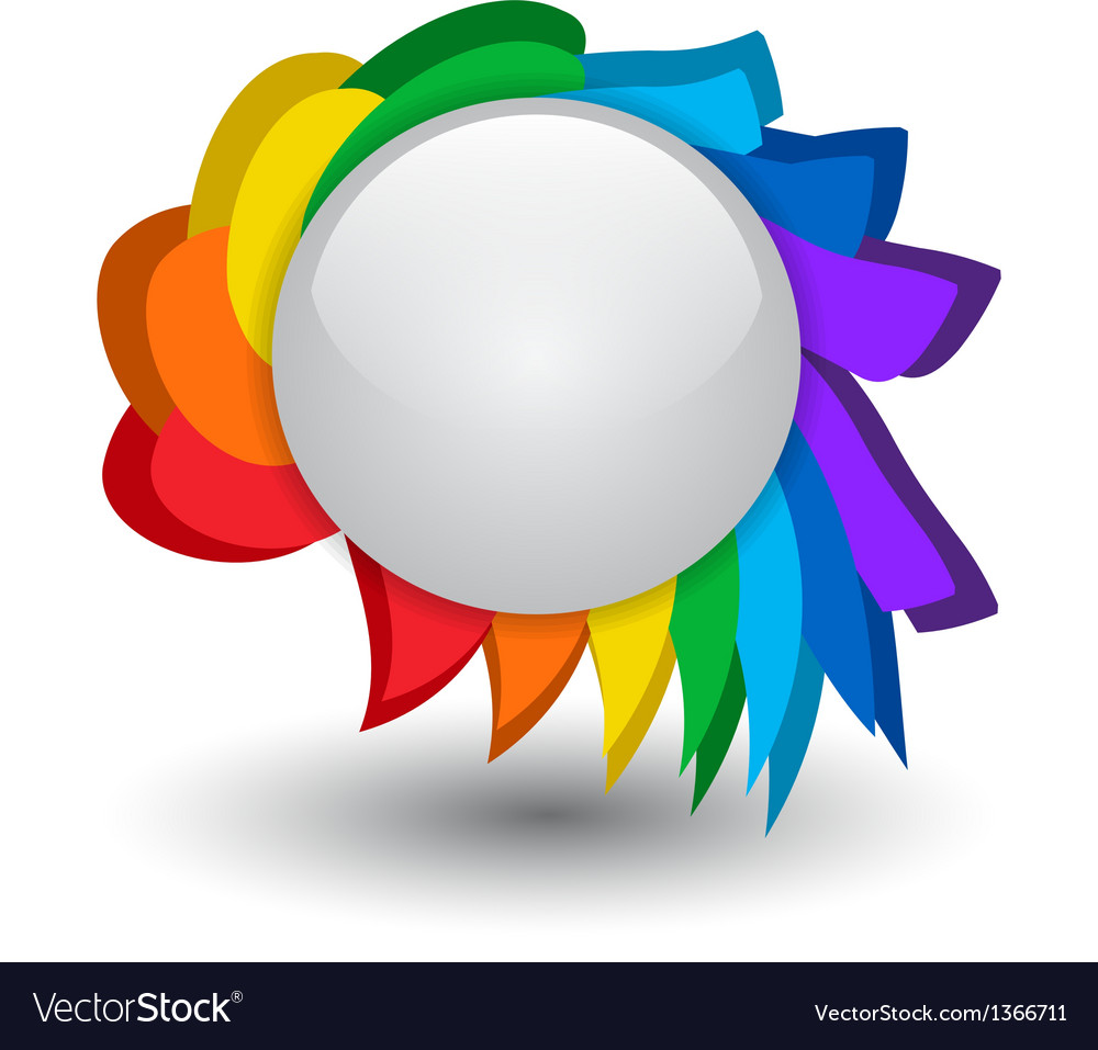 Rainbow button