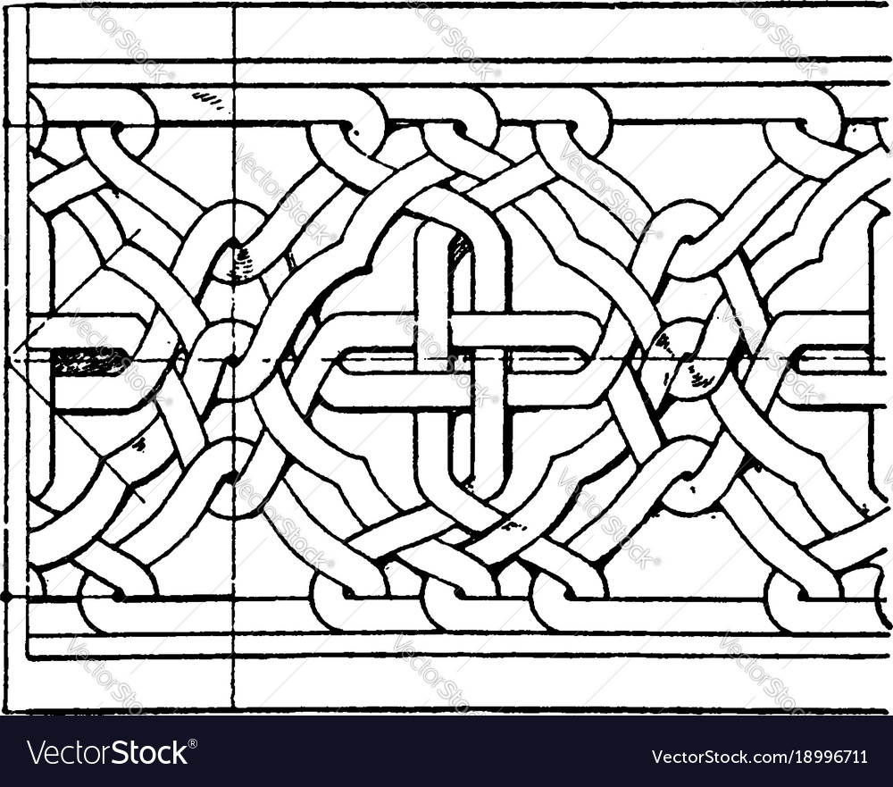 Romanesque interlacement band ist ein orientalisch