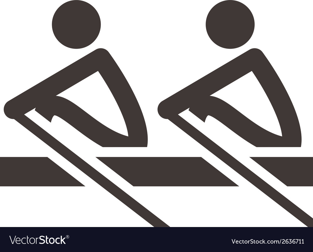 Rowing icon Royalty Free Vector Image - VectorStock