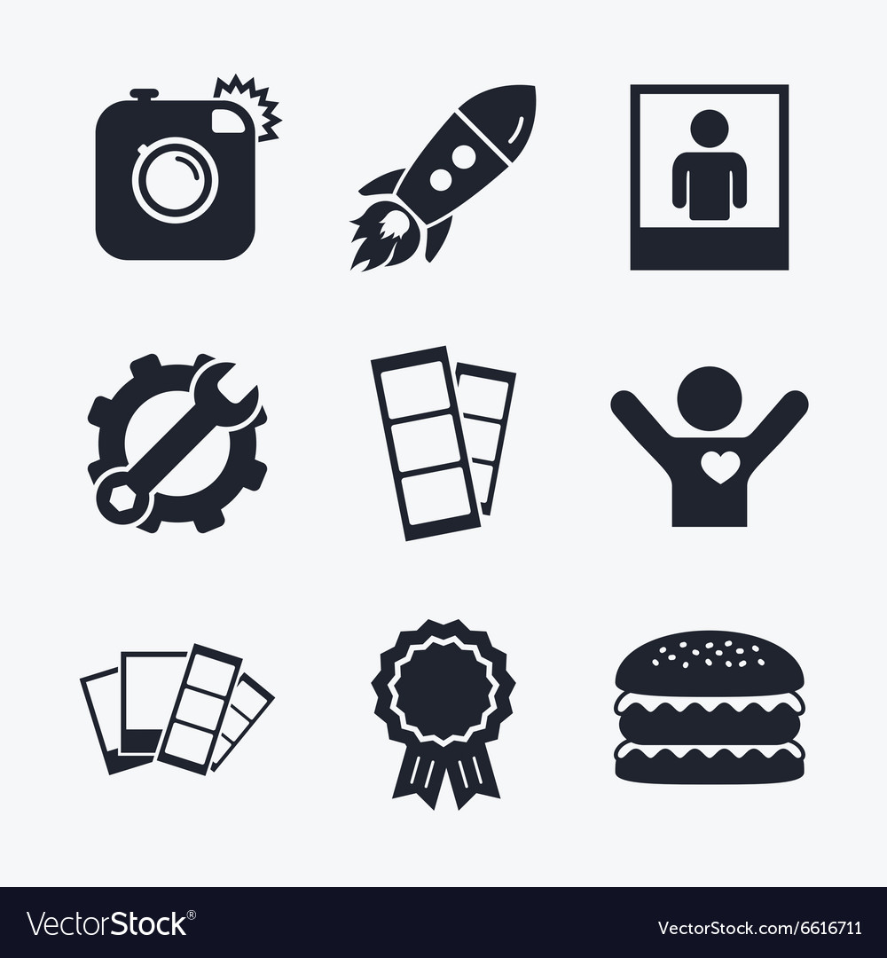 Selfie Camera Icon with Flash
