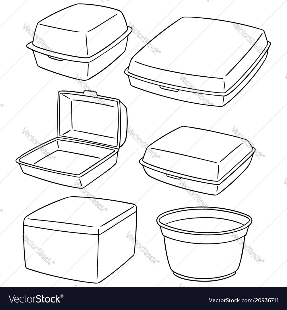 Set of foam container